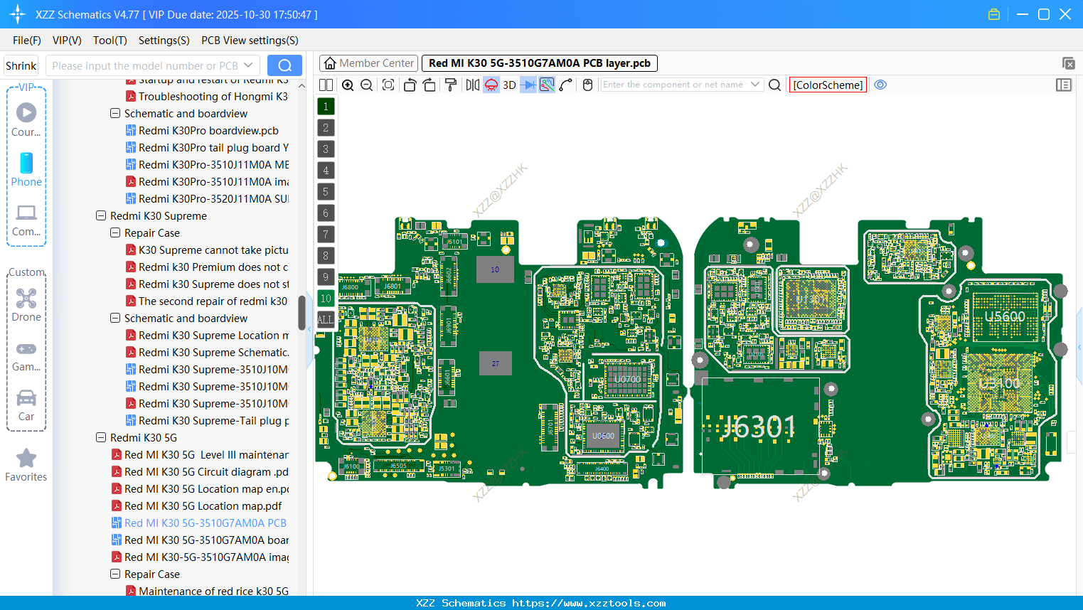 Xiaomi Redmi K30 5G-3510G7AM0A PCB Layer